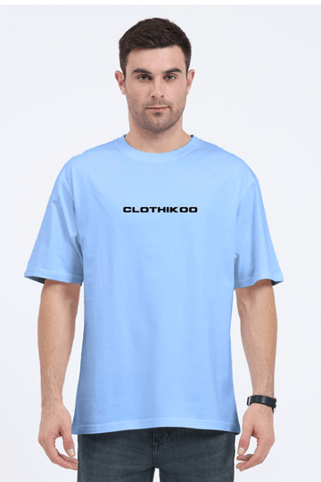 Clothikoo Classic Oversized T-Shirt (Baby Blue Colour, 240 GSM) - Clothikoo