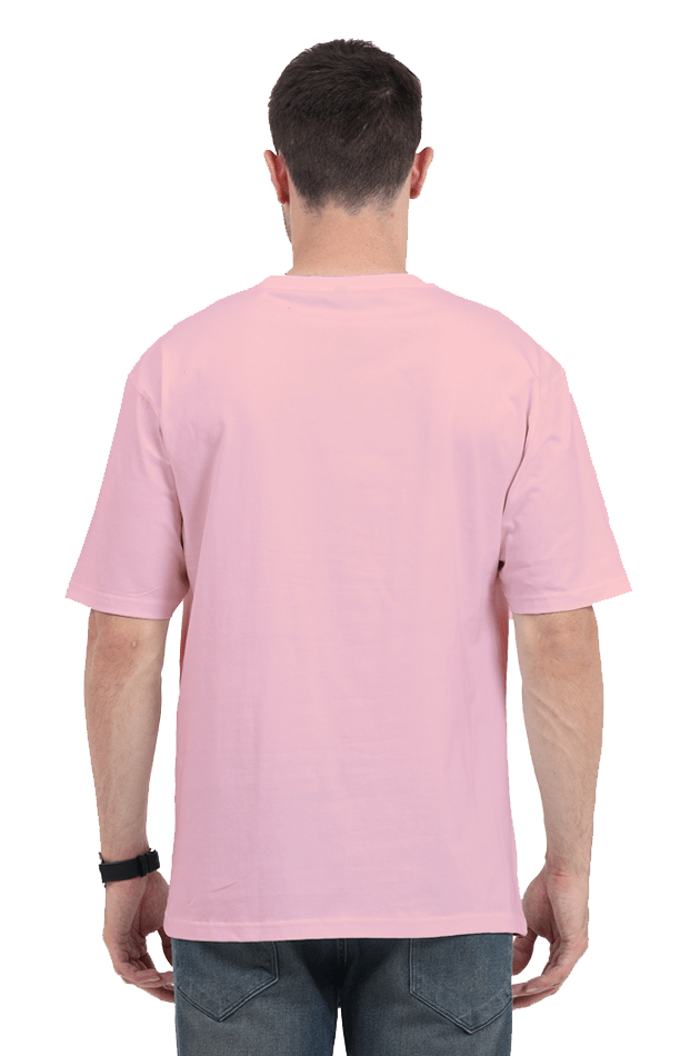 Clothikoo Classic Oversized T-Shirt (Baby Pink Colour, 240 GSM) - Clothikoo