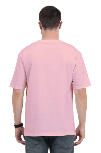 Clothikoo Classic Oversized T-Shirt (Baby Pink Colour, 240 GSM)