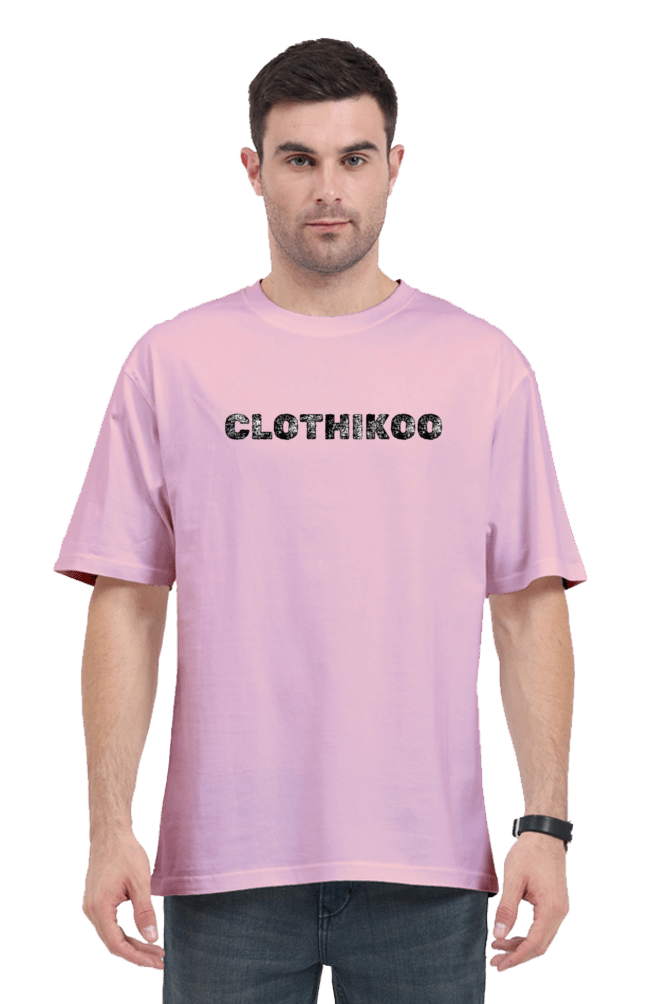 Clothikoo Classic Oversized T-Shirt (Baby Pink Colour, 240 GSM) - Clothikoo