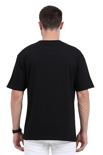 Clothikoo Classic Oversized T-Shirt (Black Colour, 240 GSM)