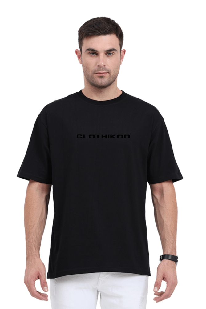 Clothikoo Classic Oversized T-Shirt (Black Colour, 240 GSM) - Clothikoo