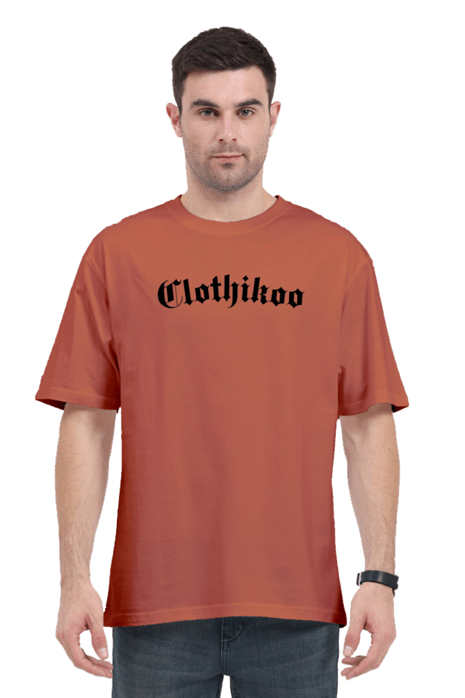 Clothikoo Classic Oversized T-Shirt (Coral Colour, 240 GSM) - Clothikoo