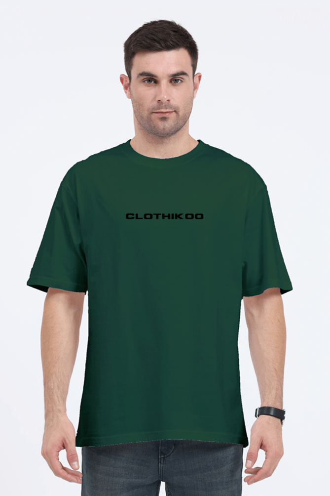 Clothikoo Classic Oversized T-Shirt (Green Colour, 240 GSM) - Clothikoo