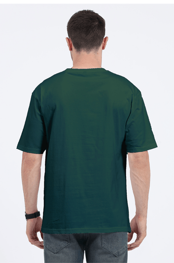 Clothikoo Classic Oversized T-Shirt (Green Colour, 240 GSM)