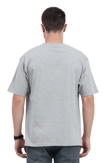 Clothikoo Classic Oversized T-Shirt (Grey Colour, 240 GSM)