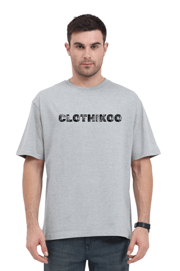 Clothikoo Classic Oversized T-Shirt (Grey Colour, 240 GSM) - Clothikoo