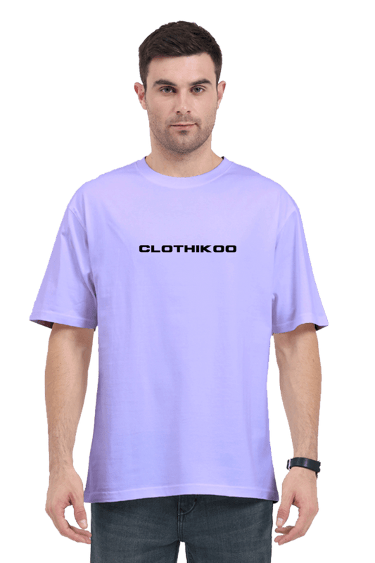 Clothikoo Classic Oversized T-Shirt (Lavender Colour, 240 GSM)