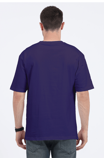 Clothikoo Classic Oversized T-Shirt (Purple Colour, 240 GSM)