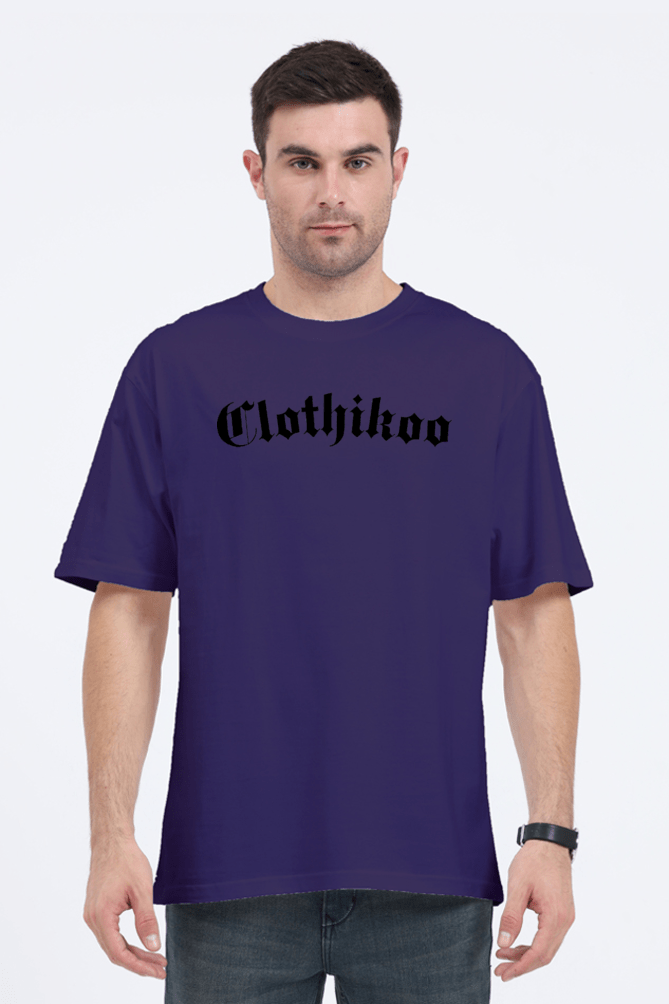 Clothikoo Classic Oversized T-Shirt (Purple Colour, 240 GSM) - Clothikoo