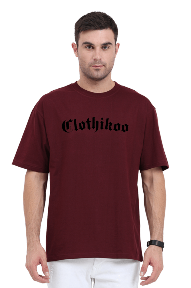 Clothikoo Classic Oversized T-Shirt (Red Colour, 240 GSM) - Clothikoo