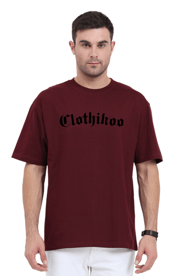 Clothikoo Classic Oversized T-Shirt (Red Colour, 240 GSM) - Clothikoo