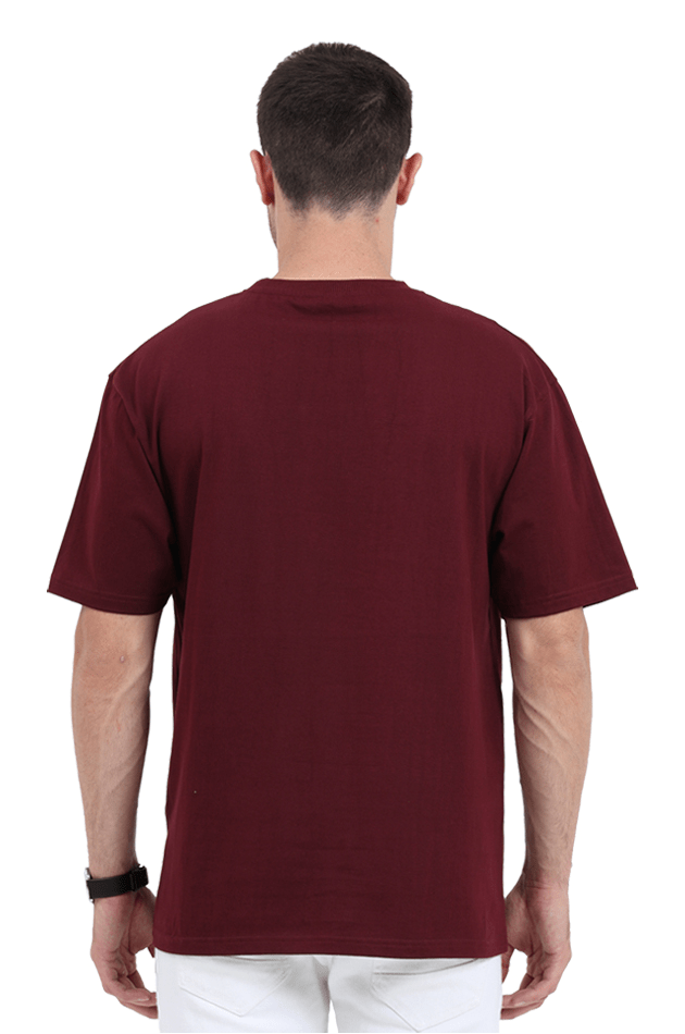 Clothikoo Classic Oversized T-Shirt (Red Colour, 240 GSM) - Clothikoo