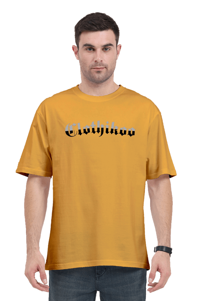 Clothikoo Classic Oversized T-Shirt (Yellow Colour, 240 GSM) - Clothikoo